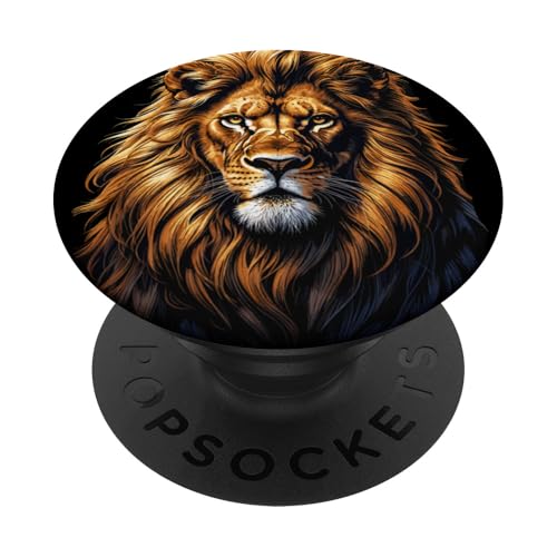 Löwen Safari majestätisch Löwe PopSockets Klebender PopGrip Löwen Safari majestätisch Löwe PopSockets Klebender PopGrip von Löwen Safari Designs Ajeli