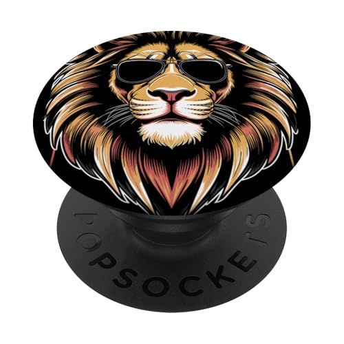Löwen Safari majestätisch Löwe PopSockets Klebender PopGrip Löwen Safari majestätisch Löwe PopSockets Klebender PopGrip von Löwen Safari Designs Ajeli