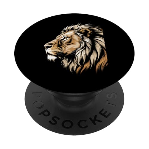 Löwen Safari majestätisch Löwe PopSockets Klebender PopGrip Löwen Safari majestätisch Löwe PopSockets Klebender PopGrip von Löwen Safari Designs Ajeli