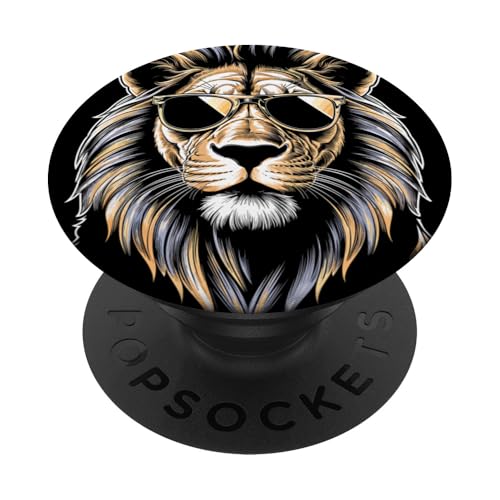Löwen Safari majestätisch Löwe PopSockets Klebender PopGrip Löwen Safari majestätisch Löwe PopSockets Klebender PopGrip von Löwen Safari Designs Ajeli