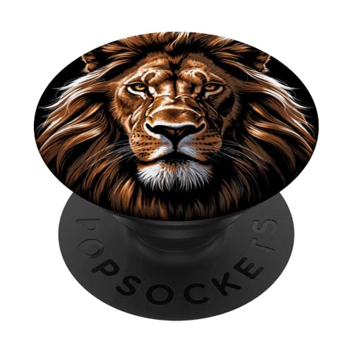 Löwen Safari majestätisch Löwe PopSockets Klebender PopGrip Löwen Safari majestätisch Löwe PopSockets Klebender PopGrip von Löwen Safari Designs Ajeli