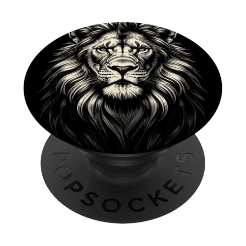 Löwen Safari majestätisch Löwe PopSockets Klebender PopGrip Löwen Safari majestätisch Löwe PopSockets Klebender PopGrip von Löwen Safari Designs Ajeli