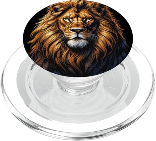 Löwen Safari majestätisch Löwe PopSockets PopGrip für MagSafe von Löwen Safari Designs Ajeli