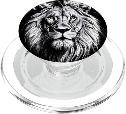 Löwen Safari majestätisch Löwe PopSockets PopGrip für MagSafe von Löwen Safari Designs Ajeli