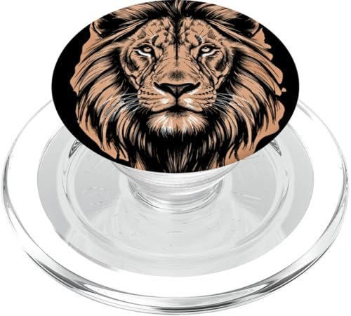 Löwen Safari majestätisch Löwe PopSockets PopGrip für MagSafe von Löwen Safari Designs Ajeli