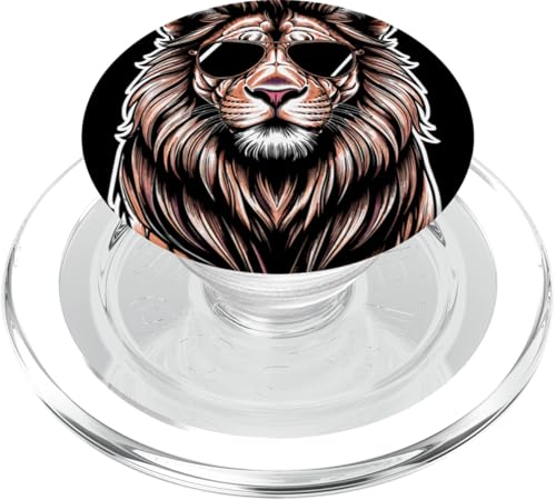 Löwen Safari majestätisch Löwe PopSockets PopGrip für MagSafe von Löwen Safari Designs Ajeli