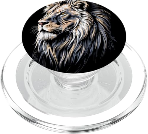 Löwen Safari majestätisch Löwe PopSockets PopGrip für MagSafe von Löwen Safari Designs Ajeli