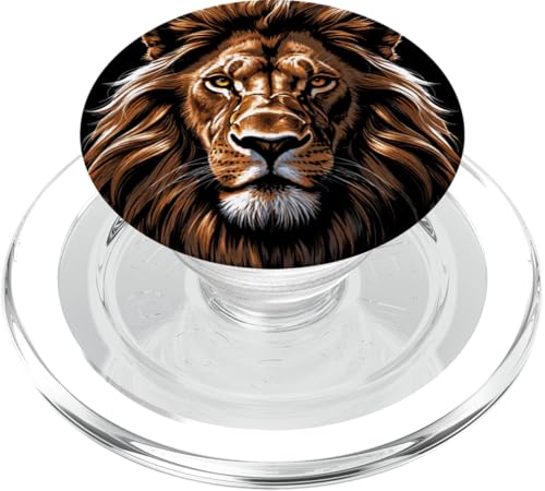 Löwen Safari majestätisch Löwe PopSockets PopGrip für MagSafe von Löwen Safari Designs Ajeli