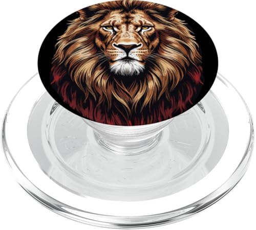 Löwen Safari majestätisch Löwe PopSockets PopGrip für MagSafe von Löwen Safari Designs Ajeli
