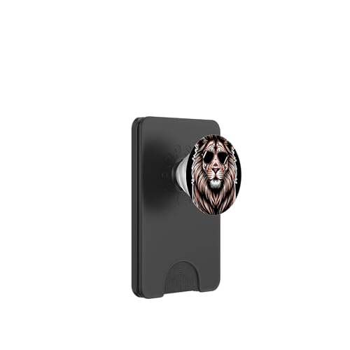 Löwen Safari majestätisch Löwe PopSockets PopWallet für MagSafe Löwen Safari majestätisch Löwe PopSockets PopWallet für MagSafe von Löwen Safari Designs Ajeli