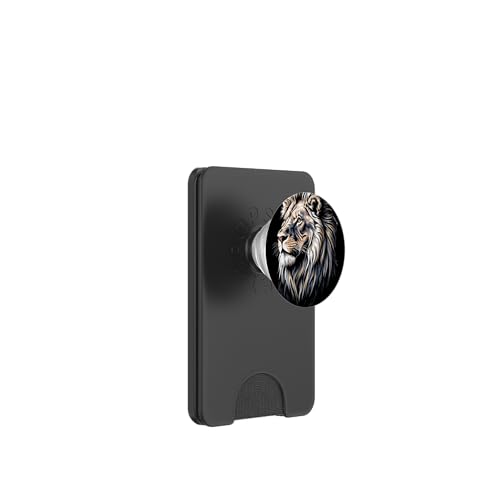 Löwen Safari majestätisch Löwe PopSockets PopWallet für MagSafe von Löwen Safari Designs Ajeli