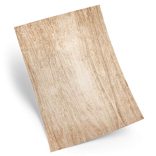 Logbuch-Verlag 100 Blatt Briefpapier DIN A4 Holz Optik - Brief Papier Motivpapier Bastelpapier Druckerpapier vintage alt antik zum Basteln beschreibbar bedruckbar Logbuch-Verlag 100 Blatt Briefpapier DIN A4 Holz Optik - Brief Papier Motivpapier Bastelpapier Druckerpapier vintage alt antik zum Basteln beschreibbar bedruckbar von Logbuch-Verlag