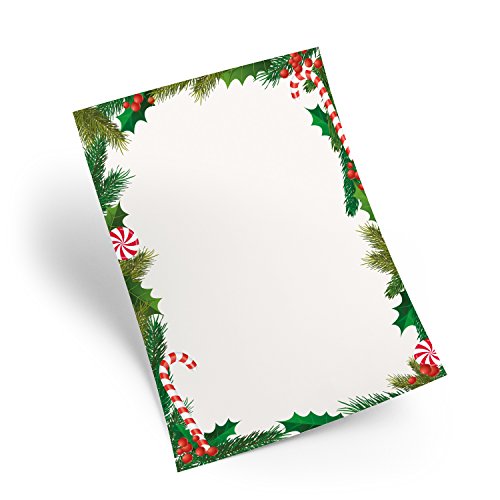 Logbuch-Verlag 100 Blatt Weihnachtspapier weiß rot grün Briefpapier Weihachten DIN A4 für Kunden Mitarbeiter Freunde Briefe schreiben Logbuch-Verlag 100 Blatt Weihnachtspapier weiß rot grün Briefpapier Weihachten DIN A4 für Kunden Mitarbeiter Freunde Briefe schreiben von Logbuch-Verlag