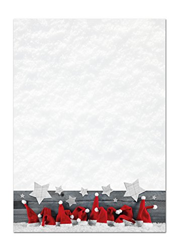 Logbuch-Verlag 100 Blatt weihnachtliches Papier A4 Weihnachtsbriefpapier Kunden geschäftlich Druckerpapier rot weiß Schreibpapier Briefpapier 100g Logbuch-Verlag 100 Blatt weihnachtliches Papier A4 Weihnachtsbriefpapier Kunden geschäftlich Druckerpapier rot weiß Schreibpapier Briefpapier 100g von Logbuch-Verlag