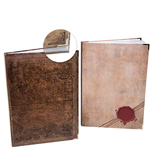 Logbuch-Verlag 2 große XXL Blankobücher für Ideen Notizen Skizzen - Vintage Notizbücher DIN A4 beige braun rot - Geschenkset Geschenk Geburtstag Logbuch-Verlag 2 große XXL Blankobücher für Ideen Notizen Skizzen - Vintage Notizbücher DIN A4 beige braun rot - Geschenkset Geschenk Geburtstag von Logbuch-Verlag