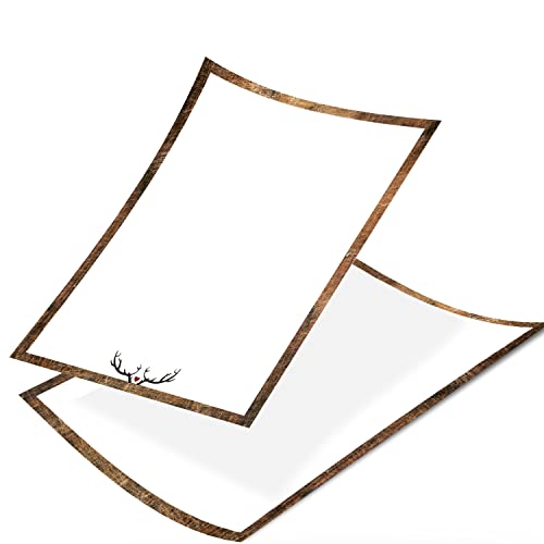 Logbuch-Verlag weihnachtliches Briefpapier rustikal weißes Papier 25 Blätter A4 Hirsch Geweih Motivpapier für Restaurant Hütte beidseitig bedruckt Logbuch-Verlag weihnachtliches Briefpapier rustikal weißes Papier 25 Blätter A4 Hirsch Geweih Motivpapier für Restaurant Hütte beidseitig bedruckt von Logbuch-Verlag