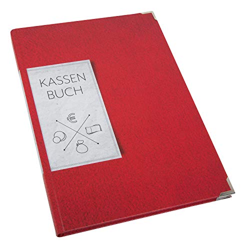 Logbuch-Verlag Hardcover Kassenbuch rot - ordnungsgemäßes Finanzbuch DIN A4 Kassen Buchführung Buchhaltung Barzahlungen von Logbuch-Verlag