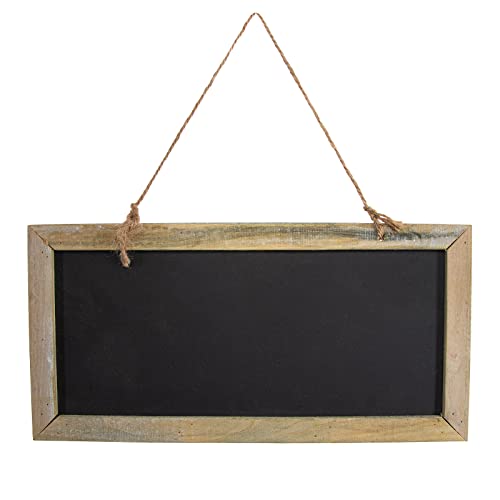Logbuch-Verlag Kreidetafel mit Holzrahmen schwarz braun zum Aufhängen 30 x 15 cm Blackboard Tafel zum Beschriften Schreibtafel von Logbuch-Verlag