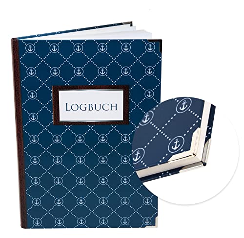Logbuch-Verlag Seetagebuch Meilenbuch Logbuch dunkelblau DIN A4 Hardcover - Schiffstagebuch für Segler Motorbootfahrer Yachtlogbuch von Logbuch-Verlag