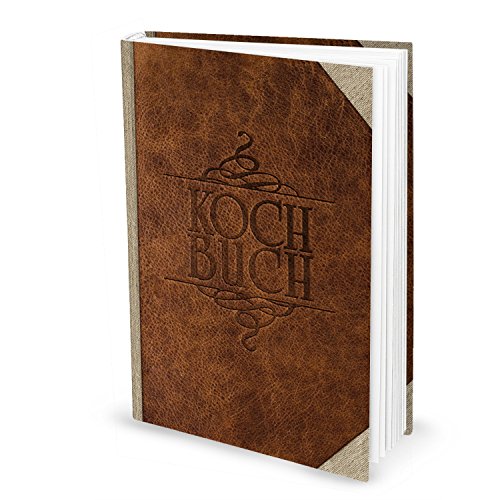 Logbuch-Verlag XXL Rezeptbuch groß eigenes Kochbuch Geschenk Leder-Look mit Inhaltsverzeichnis für alle Anlässe von Logbuch-Verlag