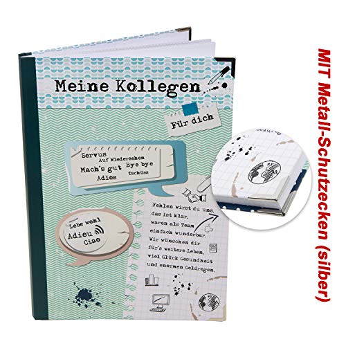 Logbuch-Verlag großes XXL Kollegenbuch zum Eintragen DIN A4 blau grün - Geschenk zum Abschied für Kollegen - Abschiedsgeschenk Rente Logbuch-Verlag großes XXL Kollegenbuch zum Eintragen DIN A4 blau grün - Geschenk zum Abschied für Kollegen - Abschiedsgeschenk Rente von Logbuch-Verlag