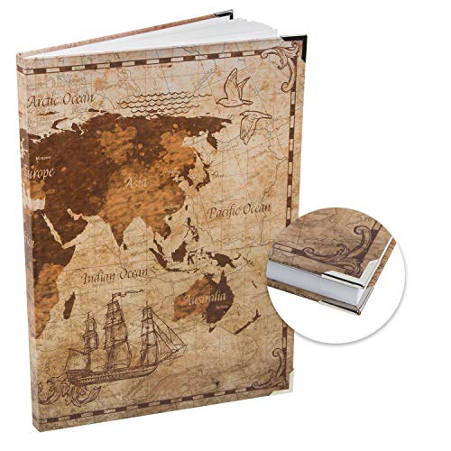 Logbuch-Verlag leeres Notizbuch Weltkarte Vintage DIN A4 Hardcover - Tagebuch Skizzenbuch Ideenbuch ohne Vorgaben blanko Logbuch-Verlag leeres Notizbuch Weltkarte Vintage DIN A4 Hardcover - Tagebuch Skizzenbuch Ideenbuch ohne Vorgaben blanko von Logbuch-Verlag