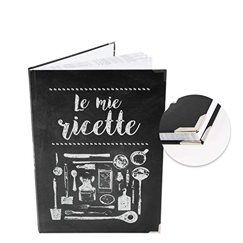 Logbuch-Verlag leeres Rezeptbuch LE MIE RICETTE - mit italienischem Titel - Blankobuch Kochbuch zum Selberschreiben DIN A4 schwarz weiß Logbuch-Verlag leeres Rezeptbuch LE MIE RICETTE - mit italienischem Titel - Blankobuch Kochbuch zum Selberschreiben DIN A4 schwarz weiß von Logbuch-Verlag