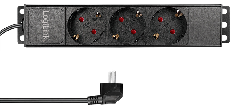 LogiLink 10, Steckdosenleiste, 3-fach, ohne Schalter,schwarz LogiLink 10, Steckdosenleiste, 3-fach, ohne Schalter,schwarz von LogiLink Professional