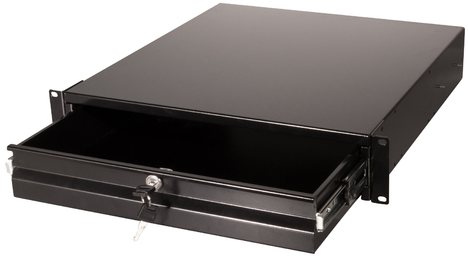 LogiLink 19,  Ausziehbare Schublade, 2 HE, schwarz (RAL9004) von LogiLink Professional
