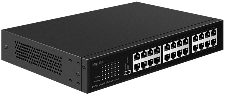 LogiLink 19,  Gigabit Ethernet Switch, 24-Port, Unmanaged von LogiLink Professional