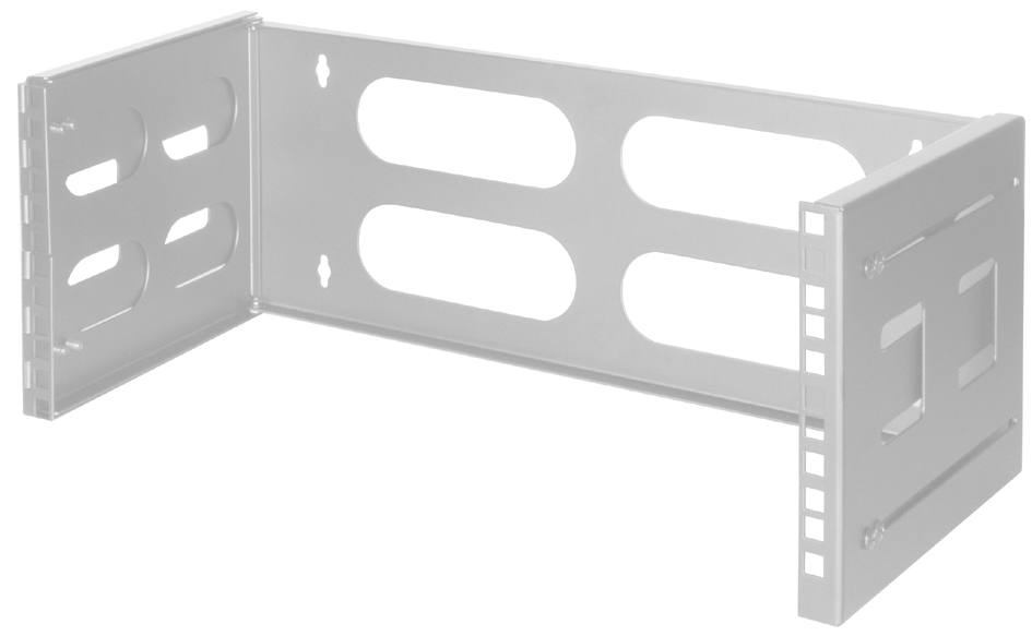 LogiLink 19,  Wandhalterung, 4 HE, hellgrau (RAL7035) von LogiLink Professional