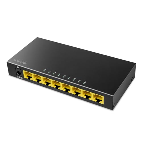 LogiLink 8-Port Gigabit Desktop Netzwerk Switch, Metallgehäuse LogiLink 8-Port Gigabit Desktop Netzwerk Switch, Metallgehäuse von LogiLink Professional