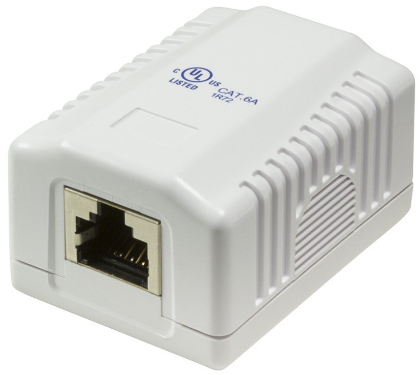 LogiLink Anschlussdose Kat.6A mit Aufputzbox, 1x RJ45, STP von LogiLink Professional