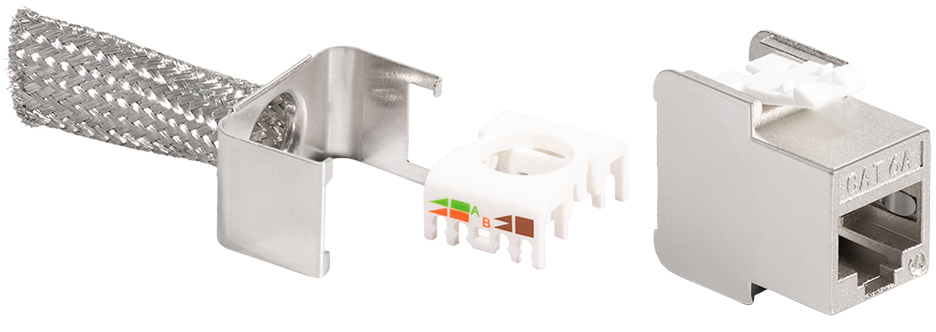 LogiLink Keystone Modul Kat.6A, Klasse EA, geschirmt, 24er LogiLink Keystone Modul Kat.6A, Klasse EA, geschirmt, 24er von LogiLink Professional