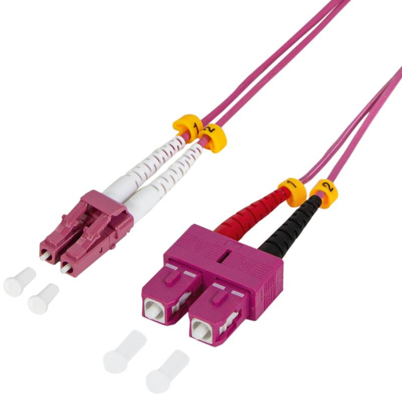 LogiLink LWL Patchkabel, LC-Duplex - SC-Duplex, OM4, 10,0 m von LogiLink Professional