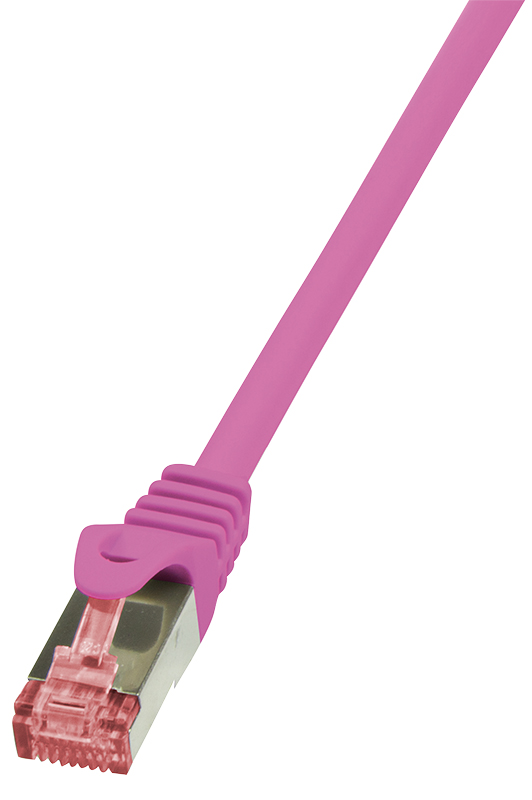 LogiLink Patchkabel, Kat. 6, S/FTP, 0,25 m, pink von LogiLink Professional