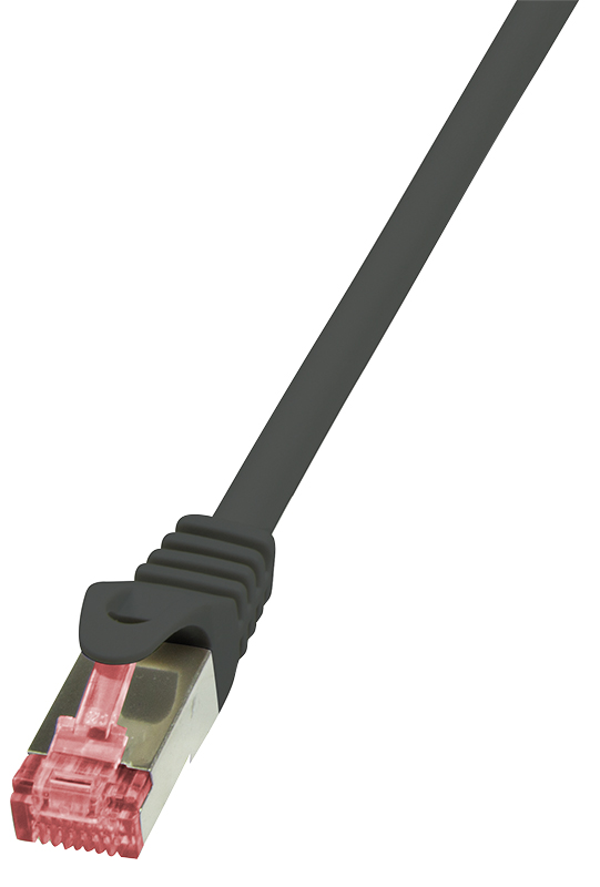 LogiLink Patchkabel, Kat. 6, S/FTP, 0,25 m, schwarz von LogiLink Professional