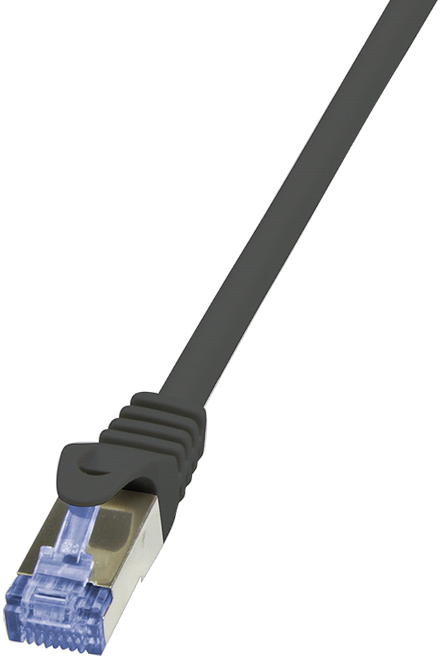LogiLink Patchkabel, Kat. 6A, S/FTP, 0,25 m, schwarz von LogiLink Professional