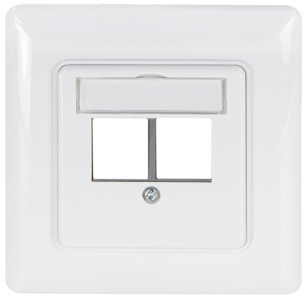 LogiLink Unterputzdose für Keystone-Module, 2-fach, signal- LogiLink Unterputzdose für Keystone-Module, 2-fach, signal- von LogiLink Professional