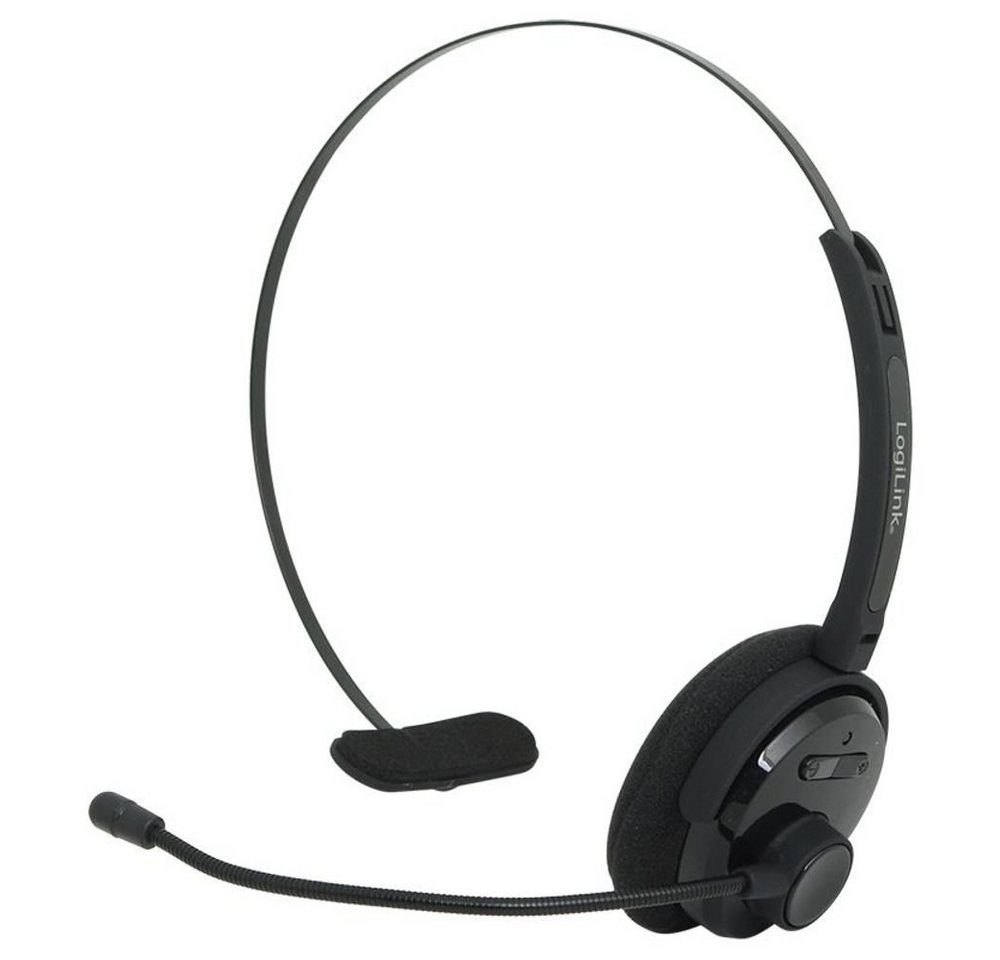 LogiLink BT0027 Headset (Mono, keine, Bluetooth, Einohr, Schwarz, Headset, bis zu 8 Stunden) von LogiLink