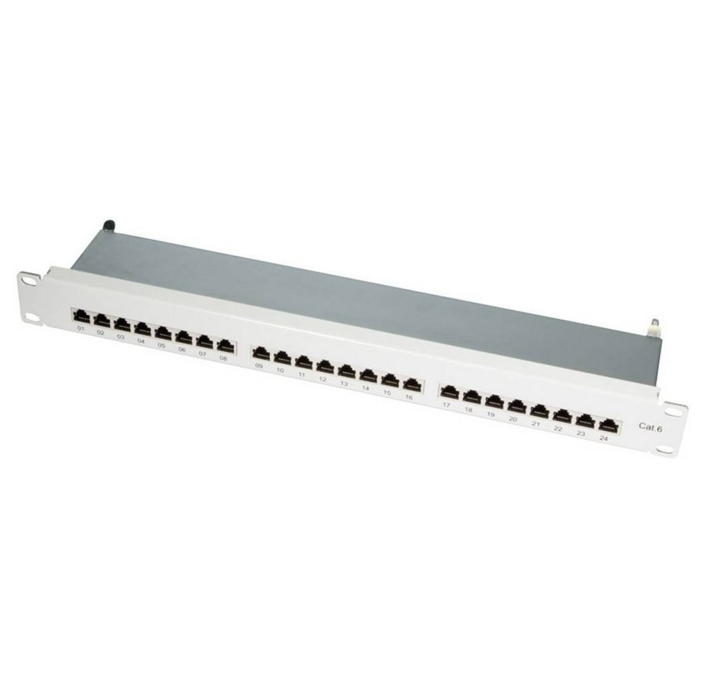 LogiLink CAT 6 24 Port Patchpanel Netzwerk-Patch-Panel von LogiLink