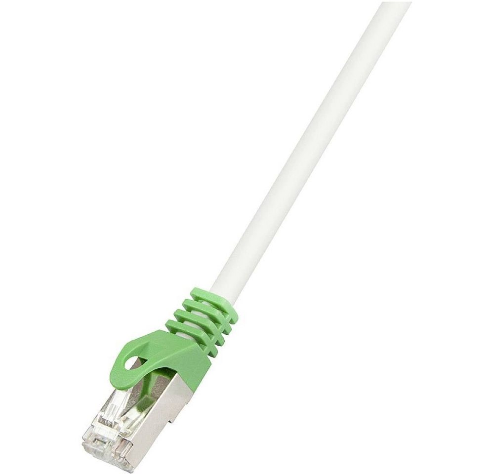 LogiLink Crossover Patchkabel Cat.6 S/FTP, 10m LAN-Kabel, Flammwidrig, Geflechtschirm, Gesamtschirm, Halogenfrei, Paarschirm von LogiLink