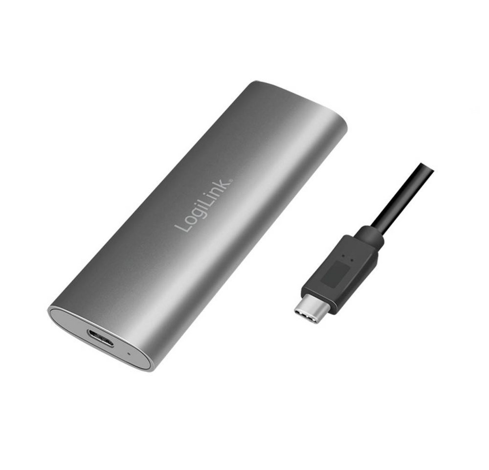 LogiLink Festplatten-Gehäuse USB 3.2 Gen 2x1-Gehäuse für M.2 NVMe (PCIe) & von LogiLink