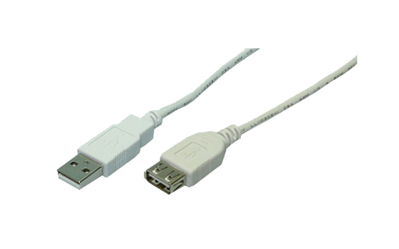 LogiLink Kabel USB 2.0 Verlängerung A Stecker -> A Buchse grau 5,00 Meter von LogiLink