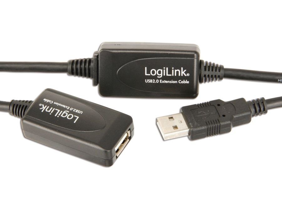 LogiLink LOGILINK USB 2.0 Repeater-Kabel, 15 m USB-Adapter von LogiLink