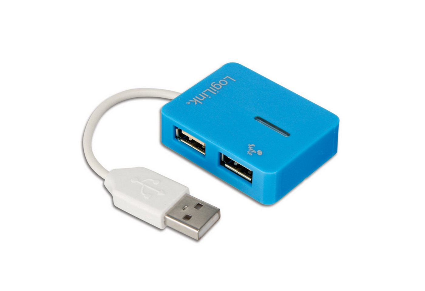 LogiLink LOGILINK USB-Hub Smile, blau USB-Adapter LogiLink LOGILINK USB-Hub Smile, blau USB-Adapter von LogiLink