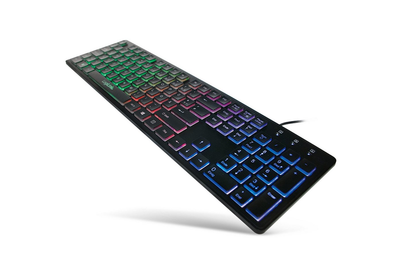 LogiLink LOGILINK USB-Tastatur beleuchtet ID0138, schwarz Tastatur LogiLink LOGILINK USB-Tastatur beleuchtet ID0138, schwarz Tastatur von LogiLink