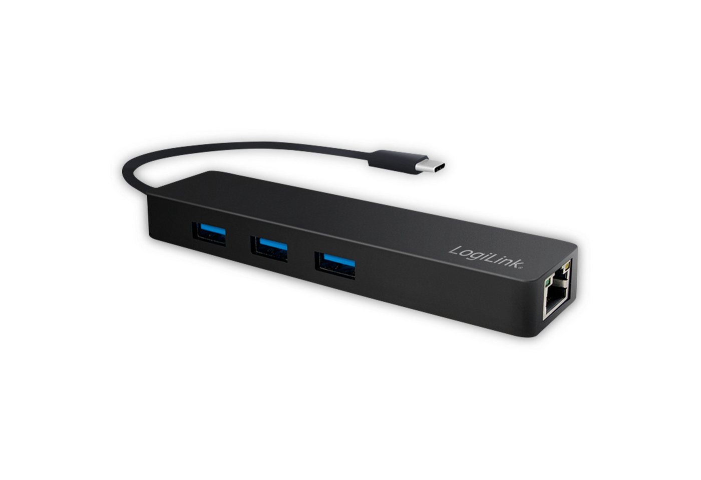 LogiLink LOGILINK USB3.1 Typ-C Hub UA0313, 3x USB-A, RJ-45 USB-Adapter LogiLink LOGILINK USB3.1 Typ-C Hub UA0313, 3x USB-A, RJ-45 USB-Adapter von LogiLink