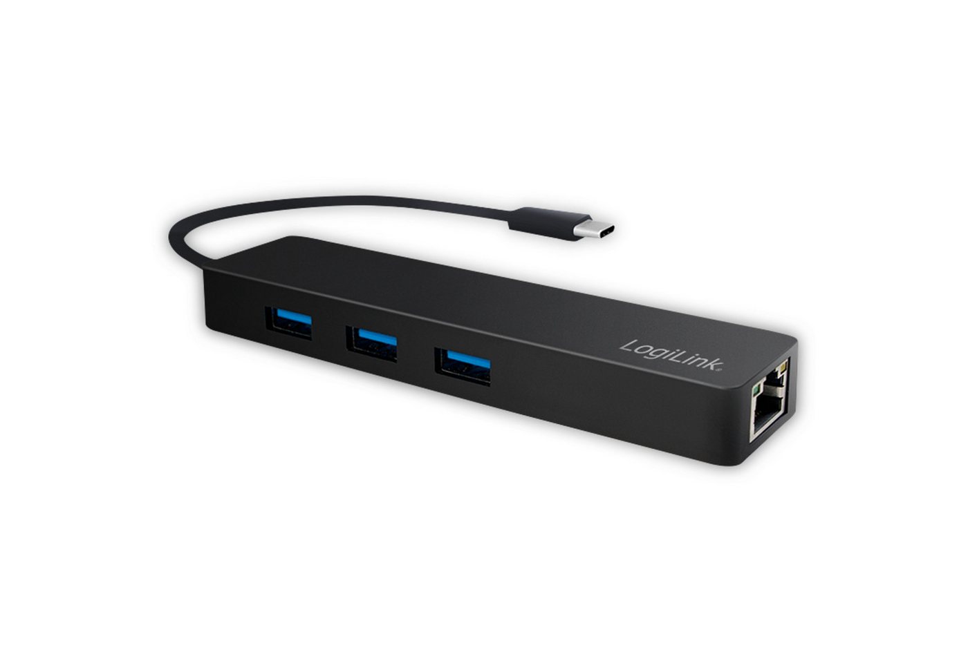 LogiLink LOGILINK USB3.1 Typ-C Hub UA0313, 3x USB-A, RJ-45 USB-Adapter von LogiLink