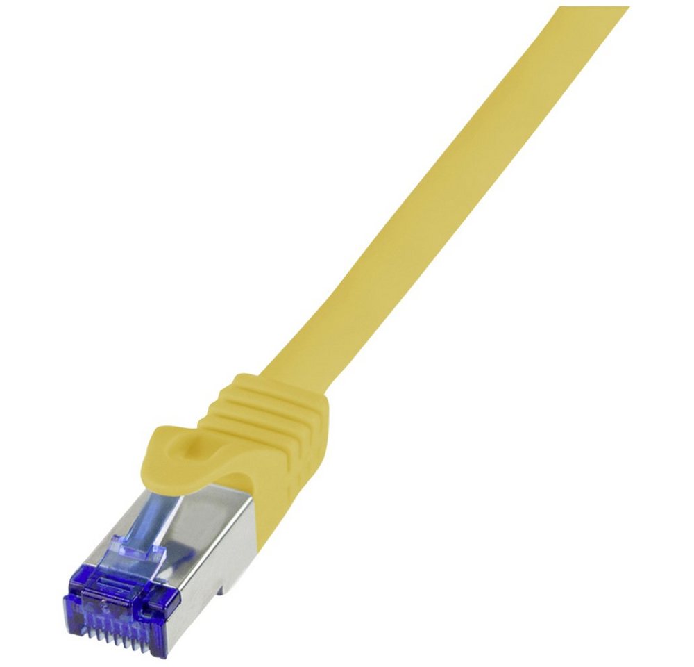 LogiLink LogiLink C6A037S RJ45 CAT 6a S/FTP 1.00 m Gelb 1 St. Netzkabel, (100.00 cm) von LogiLink